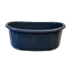 OVALNA PLASTIČNA POSODA Z ROKAMI 30L TEMNO PESENENA -JAG