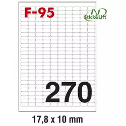 Etikete ILK 17,8x10mm odlepljive pk100L Fornax F-95