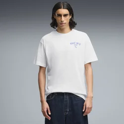 Graphic PUMA Cafe Relaxed Tee Men, Clothing, White, M