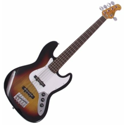 SX SJB62/5 3-Tone Sunburst 5 strunska bas kitara