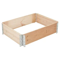 Gardol Okvir za visoko gredo paletni okvir (Do x Š x V: 80 x 60 x 20 cm, Les, Rjava)