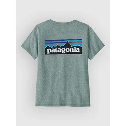 Patagonia P-6 Logo Responsibili moška majica blue sage
