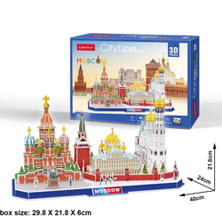 shumee Cubic Fun Puzzle 3D mestna linija Moskva cubicfun 107 kosov MC266h