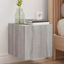 Zidni TV ormarić s LED svjetlima boja hrasta 30,5 x 35 x 30 cm