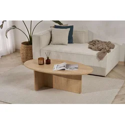 Nordure Klub sto Orba, 120x40x65 cm, Boje hrasta