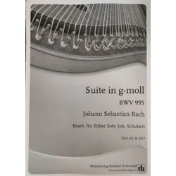 BACH J.S./JOH.SCHUBERT:SUITE IN G-MOLL BWV 995 ZITHER