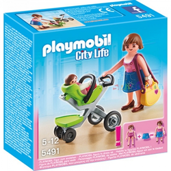 PLAYMOBIL Mother with Infant Stroller 5491