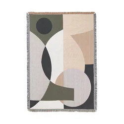 Ferm Living Bombažna odeja Entire 120 x 170 cm