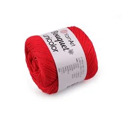 Pletena preja Bouquet Unicolor 100 g - (3217) rdeča