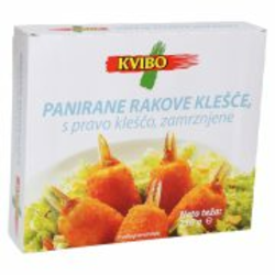 RAKOVE KLEŠČE PANIRANE, KVIBO, 250G