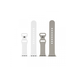 JUST IN CASE Set dve narukvice za Apple Watch, 38-41mm, Bela i siva