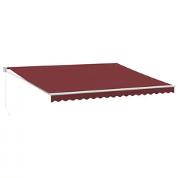 Tenda na ručno uvlačenje bordo 450 x 300 cm