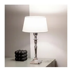 BRILAGI - Stona lampa CERIA 1xE27/60W/230V prečnik 25 cm srebrna/bela
