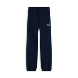 TOMMY HILFIGER Hlače temno modra/bela