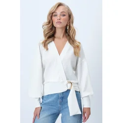 Trend Alacati Stili Ženska bluza Alc-X14505, Bela