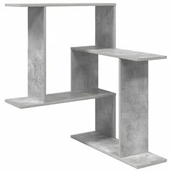 Polica na zidu Betonska siva 67 x 67 x 87 cm Konstruirano drvo