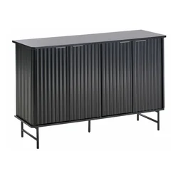 Omarica Berwyn 2577 (Črna) Črna, 80x120x40cm, MDF plošča