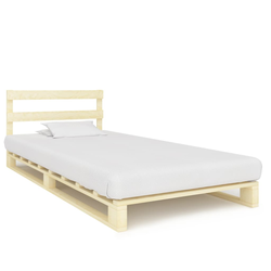 Den Posteljni okvir iz palet trdna borovina 100x200 cm