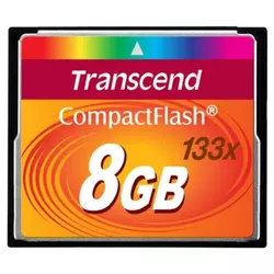 COMPACT FLASH CARD 8GB TRANSCEND TS8GCF133