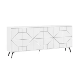Hanah Home Dune 183 Komoda, Belo-Crna