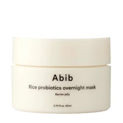 Abib Noćna maska za lice Rice Probiotics Overnight Mask Barrier Jelly, 80 ml