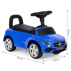 ECO TOYS Guralica Mercedes C CLASS sa interaktivnim volanom i zvucima, plava