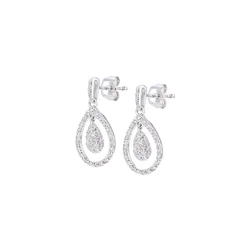 DIAMANT LETERNEL Uhani srebrna