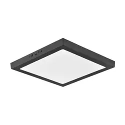 Crna LED plafonjera 24W, promen. boja svetla IP20