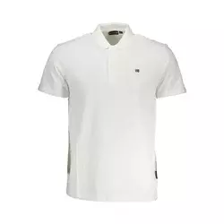 NAPAPIJRI Muška polo majica NP0A4H8B-EALIS-SS-SUM_BIANCO_002, Bela