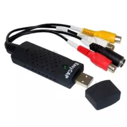 Adapter USB 2.0 AM OUT - 3xRCA F + SVHS F IN