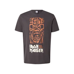 AMPLIFIED Majica IRON MAIDEN 50TH antracit/mandarina/bela