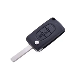 CAR 888 ACCESSORIES Kućište oklop ključa 3 dugmeta za Va2/Ce0523 Peugeot/Citroen crno