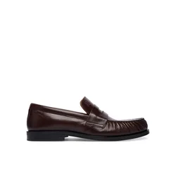 Loaferke Calvin Klein Ess Rubber Loafer Wr Pol Lth HM0HM02171 Temno rjava