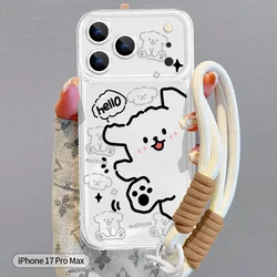 Yingkaida Maska za mobilni telefon iPhone 17 Pro Max, Bela