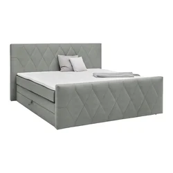 Based Postelja Boxspring Josie-b, Siva, 160x200