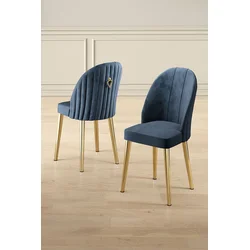 Hanah Home Set stolica Mara, 44x90x42 cm, 2 komada, Zlatno-plave boje