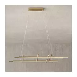 Ondaluce - prigušiva LED luster na sajli MOVIDA LED/114W/230V zlatni