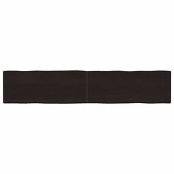 Stolna ploča tamnosmeđa 200x40x(2-4) cm obrađeno masivno drvo