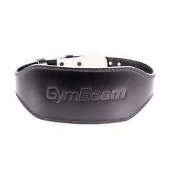 GymBeam Fitness Leather Belt Black