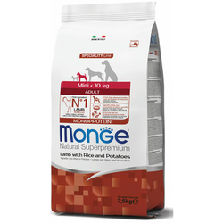 Monge Hrana Za Pse, Jagnjetina, Za Odrasle Pse Malih Rasa, Adult, 2.5kg