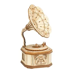 Rolife 3D Drvena slagalica - Gramofon TG408