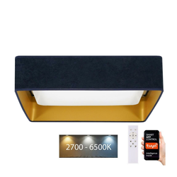 Brilagi-LED Stmivajuće svetlo (prigušiva) VELVET SQUARE LED/36W/230V Wi-Fi Tuya + daljinski upravljač, tamno plava