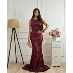 Squareonline Ženska haljina Burgundy Shine, Bordo