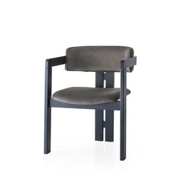 Hanah Home Trpezarijska stolica 58x76x49cm Crno-Antracit