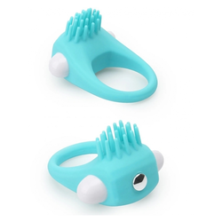 DREAMTOYS Prsten za penis Lit Up, Vibrirajući, 2.7cm, 2 komada, Tirkizni