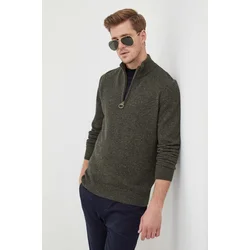 Volnen pulover Barbour moški, zelena barva