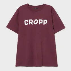 Cropp - Majica s natpisom - bordo