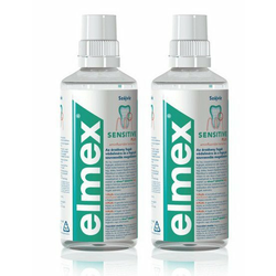 Elmex vodica za usta Sensitive Plus, 2 x 400 ml