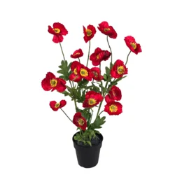 Umetna rastlina maka v lončku, gosta 58 cm