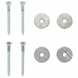 Zemaljska sidra 4 pcs Srebrna O10 x 60 cm Galvanizirani metal